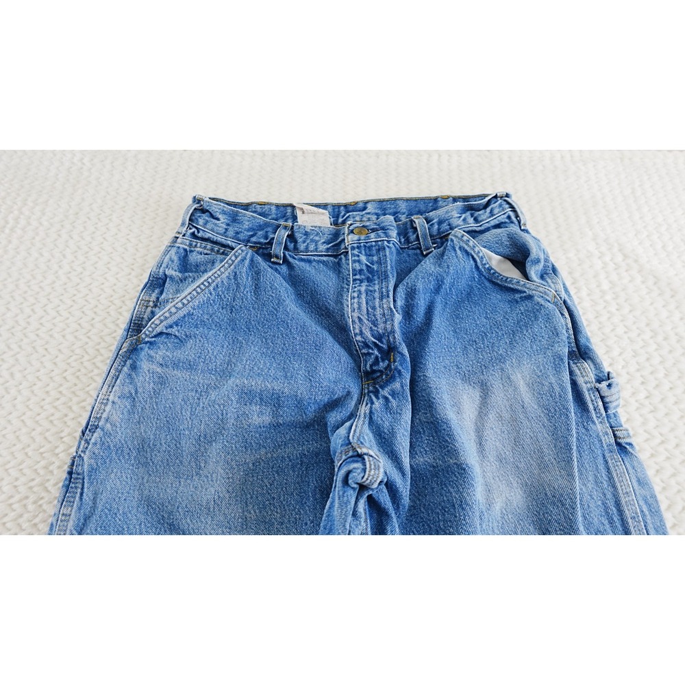 vintage Carhartt Mens Denim Jeans Size 33x32 - Picture 2 of 14